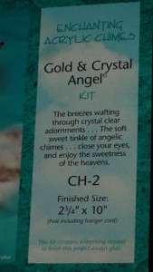 Vintage Gold & Crystal Angel Wind Chimes Kit  