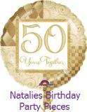 50th Golden Wedding Anniversary Party Decorations/Banners All Items 