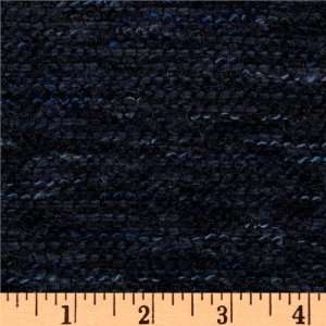  62 Wide Wool Blend Chenille Midnight Fabric By The Yard 