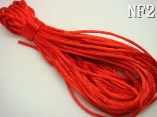 20 Colors 2mm Chinese Knot Silk Jewelry Making Cords CGNF1  