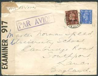 BR MOROCCO TO GREAT BRITAIN Air Mail Cover VF  