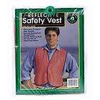 12 Orange safety vests, one size fits all,