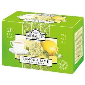 Ahmad Teas   Lemon & Lime Black Tea 1.4oz   20 Tea Bags  