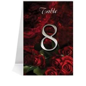   Table Number Cards   Love Rose So Deep #1 Thru #29