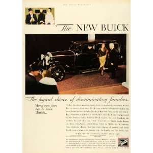  1930 Ad Buick Motor Cars Series 40 50 60 Lady Arrival Chauffeur 