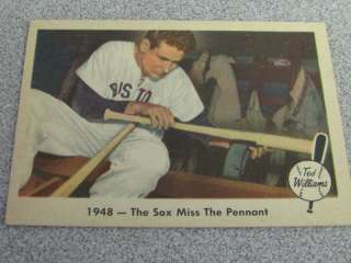 1948 Ted Williams The Sox miss the Pennant #35  