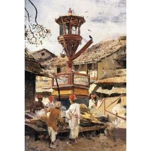   24 x 36 inches   Birdhouse and Market   Ahmedabad