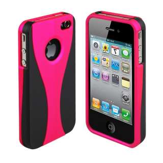 Piece Pink Hard Case Bumper For Verizon & AT&T iPhone 4 4G + Screen 