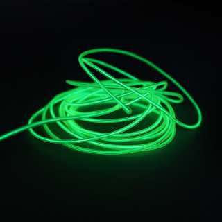 5FT 1.5 Meter EL Wire Neon Kelly Green Glow Light 12V  