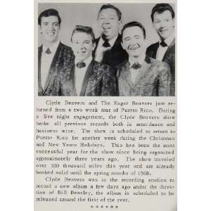  1968 Print Clyde Eager Beavers Country Music Group Band 