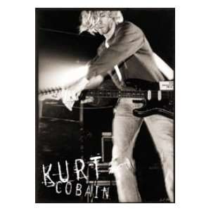   Grunge Music Poster Kurt Cobain Smashing Guitar