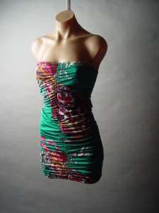  gives this strapless mini dress a wild, exotic vibe. Corset style 
