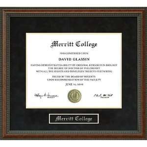 Merritt College Diploma Frame 