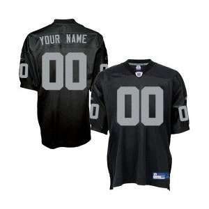 Reebok NFL Equipment Oakland Raiders Black Authentic Customized Jersey