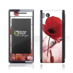   Skins for Sony Ericsson Aino   Red Flowers Design Folie Electronics