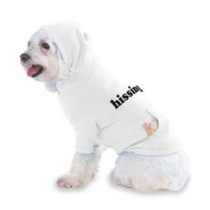  hissing Hooded T Shirt for Dog or Cat LARGE   WHITE Pet 