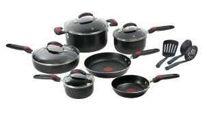   & NOBLE  T fal® C306SC64 Total Edge 12 pc cookware set by T fal