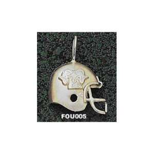  Fordham University Ram Helmet Pendant (Gold Plated 