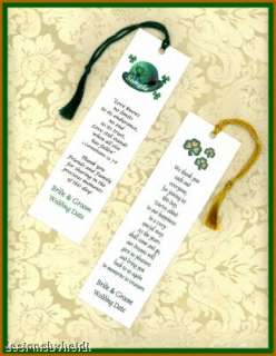 Irish Celtic Wedding Favors Supplies Bookmarks Tassels  
