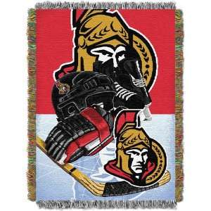  Ottawa Senators NHL Woven Tapestry Throw Blanket (Home Ice 