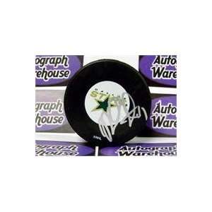 Mike Smith autographed Dallas Stars Hockey Puck  Sports 