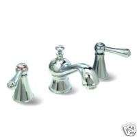 CHROME LAVATORY WIDESPREAD BATHROOM FAUCET TWO HANDLE  