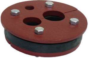 Water Source 6x1.25x1 Two hole Cast Iron Well Seal  