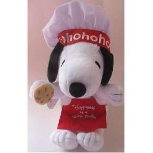  Peanuts Snoopy Chef Holiday Plush 10 Happiness Is  Snoopy 