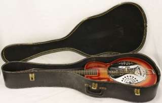 Vintage 7 String Dobro Spider Resonator Gold Sparkle Finish Acoustic 