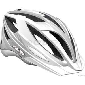  Lazer Clash Helmet with Visor White/Silver Sports 