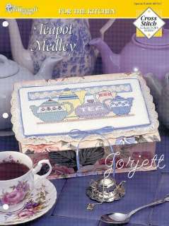 Teapot Medley Picture cross stitch pattern  