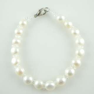 Wholesale Lot 25 8 9mm Freshwater Bread Pearl Bracelets Jewelry  