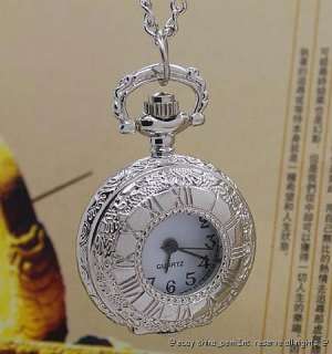 10PCS NEW FANCY ROME CLOCK WOMAN NECKLACE WATCH #258T  