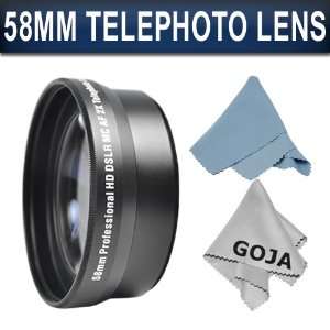  58MM 2.0X Telephoto High Definition Lens (CANON REBEL 