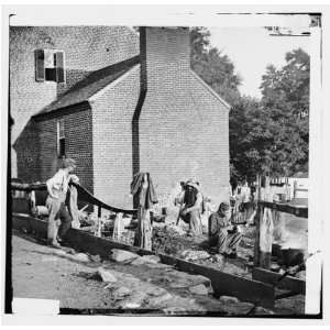 Reprint Culpeper Court House, Virginia. Scene in the town with Federal 