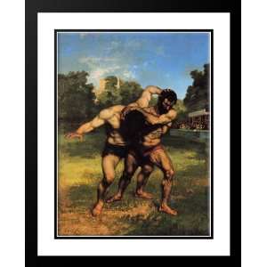  Courbet, Gustave 28x36 Framed and Double Matted The 