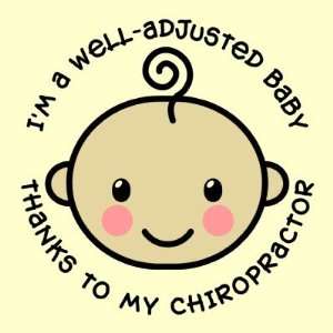  Well Adjusted Baby Chiropractic Stickers Arts, Crafts 