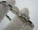 Art Deco 2.0ct Diamond & Onyx Decorated Platinum Bow Tie Bracelet 