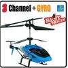 Channel GYRO Metal Power Fly RC Blue/Red 16cm Helicopter + USB 