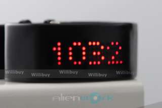Alienwork 8 Zero Matrix Black/White LED Wristwatch/Watch IN25 VS001 