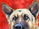GERMAN SHEPHERD Dog ART NOTE CARDS by Artist DJR