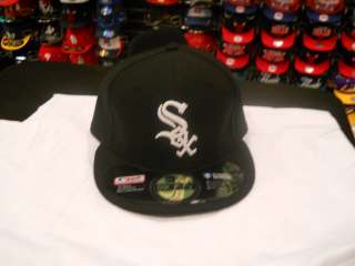 New Era 59 Fifty Black White Soxs Hat Brand New with Tags LOOK 
