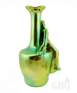 Zsolnay Eosin Figural Vase  