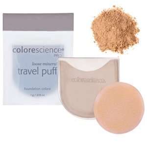   Pro Loose Mineral Powder Foundation Travel Puff   A Taste of Honey