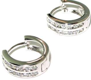 Latest collection fabulous white topaz .925 STERLING SILVER Earrings 0 