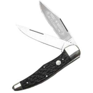 Boker Knives 2020D Carbon Steel Folding Hunter Pocket Knife with Black 