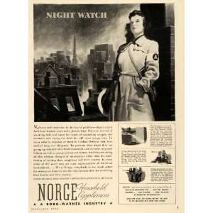   Civilian Defense Woman WWII   Original Print Ad