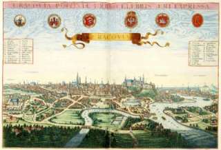 Cracovia Krakow Poloniae Poland by Johannes Janssonius Antique 