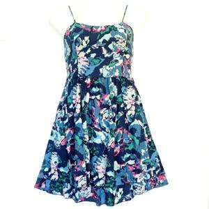   Size 1XL 2XL 3XL Layered Skirt Straps Cotton Spring Summer Dress Blue