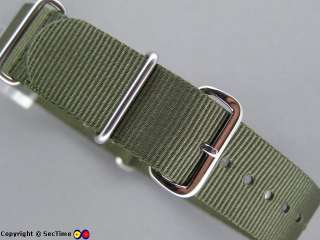 Military nylon watch strap G10 NATO 6 colours 20mm  